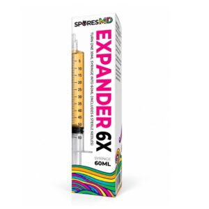 Spore Syringe Expander 6X — Expand 10mL Into 60mL